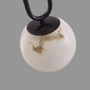 GobekUsa Brass LED Pendant Lights with Natural Marble Finish and Adjustable G9 Bulb