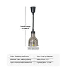 Vintage Telescopic Stainless Steel Buffet Heat Pendant Lamp