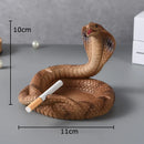 "GobekUsa Cobra Ashtray: Resin Office Smoking Accessories & Weed Ashtray Gift for Boyfriend"
