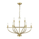GobekUsa Iron Art Retro Chandelier Light, American Farmhouse Industrial Pendant Lamp