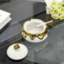 GobekUsa Lucky Ceramic Ashtray: Premium Smoking Accessories for Weed, Home & Gifts