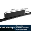 GobekUsa LED Track Light 10/20W COB Adjustable Grille Spot Lamp Linear Fill Rail Lighting