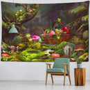 GobekUsa Little Frog Tapestry Wall Hanging - Forest Psychedelic Art for Kids' Room