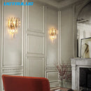 GobekUsa Crystal LED Wall Lamp Modern Cloakroom Bedside Luster for Luxurious Living Spaces