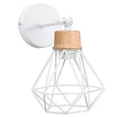 GobekUsa Iron White Cage Wall Lamp for Modern Indoor Lighting