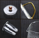 GobekUsa Heat-Resistant Glass Teapot with Pu Erh Infuser for Tea Brewing