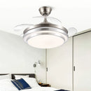 GobekUsa 42" Retractable LED Ceiling Fan, Remote Control, Modern Design