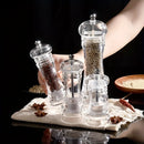 GobekUsa Acrylic Manual Pepper Grinder | Transparent Salt and Spices Mill Shaker