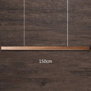 GobekUsa Black Walnut Dining Pendant Light: Simple Log Strip Design for Dining Room, Office