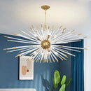 GobekUsa Dandelion Golden Ball Chandelier - Nordic Postmodern Bedroom Dining Room Decor