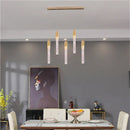 GobekUsa Gold Crystal LED Chandelier: Modern Dining Room Lamps, Hanging Kitchen Ceiling Light