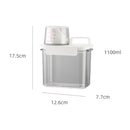 GobekUsa Laundry Powder Dispenser Container with Measuring Cup - Transparent Storage Jar
