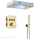 GobekUsa 3-Way Shower System with Rainfall Waterfall Head and Bathtub Mixer Tap.