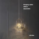 GobekUsa Crystal LED Ceiling Chandelier - Dimmable Art Deco Pendant Light