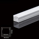 GobekUsa LED Aluminum Profiles Corner Channel with Transparent/Milky Diffuser for Strip Lights