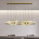 GobekUsa Crystal Chandelier Pendant Light for Living Room Dining Room Ceiling Light
