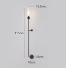 GobekUsa Copper Wine Corridor Wall Lamp for TV Background & Bedside, Marble Finishes