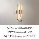 GobekUsa LED Strip Wall Lamp Luxury Loft Decor Bedroom Bedside Aisle Light