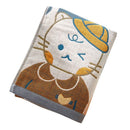 GobekUsa Cotton Gauze Bath Towel - Large Cartoon Towel 70x140cm