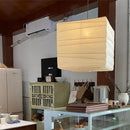 GobekUsa Cube Rice Paper Pendant Lamp for Living Room Bedroom Cafe