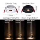 GobekUsa LED Mini Ceiling Downlights: Anti-Glare Spot Lighting Fixture for Cabinets, Showcases, and more