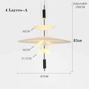 GobekUsa LED Saucer Chandelier: Modern Personality for Home Decor, Living Room, Dining Table