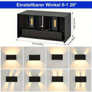 GobekUsa 24W LED Wall Light Up Down Adjustable Beam Cold IP65 Modern