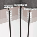 GobekUsa Black LED Aluminum Profile for Invisible Ceiling Light Strip Bar