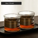 GobekUsa Japanese Walnut Tea Cup Set - High-Grade Glass Coffee & Flower Tea Cups