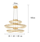 Modern Sculptural Ring Pendant Light Chandelier