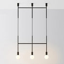 GobekUsa Geometric Iron Pendant Lights for Dining Bedroom Cafe Indoor Decor