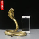 GobekUsa Copper Cobra Zodiac Snake Feng Shui Decoration Craft