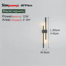 GobekUsa LED Grille Living Room Sofa TV Wall Lamp Strip, Minimalist Modern Bedroom Bedside Lighting