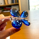 GobekUsa Crystal Butterfly Figurine Glass Paperweight Sculpture Christmas Decor Gift
