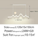 GobekUsa LED Chandelier: Modern Minimalist Pendant Light for Dining Room, Kitchen, Home Lighting