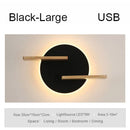 GobekUsa LED Wall Lamp with USB Charging Port and Switch - Indoor Lighting for Bedside