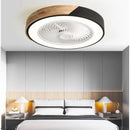 GobekUsa 52CM DC Motor Ceiling Fan Light 6 Speeds 36W Wood Fans Lamp