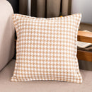 GobekUsa Houndstooth Cushion Cover 30x50cm Black and White Bow Waist Pillow Case
