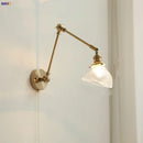 GobekUsa Brass Swing Arm LED Wall Light Fixture with Rotatable Arms & Pull Chain Switch