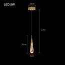 GobekUsa Bubble Crystal Chandelier Hanging Lamp: Modern LED Pendant Lights for Home Decor