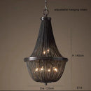 GobekUsa Black Tassel Ceiling Chandelier: Designer Dimmable Home Decor for Living Room