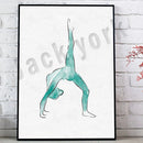 GobekUsa Dance King Yoga Print Women Dance Asana Pose Zen Pilates Art Deco Gift