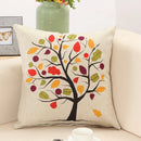GobekUsa Abstract Tree Flower Pattern Pillow Cover for Home Decor
