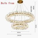 GobekUsa Crystal Flower Chandelier: Luxury LED Ceiling Light for Home Decor, Living Room, Bedroom