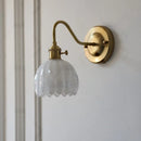 GobekUsa Glass Copper Knob Switch LED Wall Sconce - Modern Nordic Design