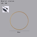 GobekUsa Dimmable Black Gold Aluminium Ring Wall Lamp for Elegant Lighting