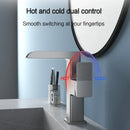 GobekUsa LED Waterfall Basin Faucet with Temperature Display - 360° Rotation