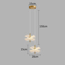 GobekUsa Lotus Leaf Pendant Lights: LED Art Chandelier for Restaurant and Bedroom