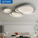 GobekUsa LED Chandeliers White Chrome Kitchen Light Fixture Modern Home Lighting
