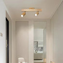 GobekUsa LED Ceiling Lamp: Modern Wood Design with Spotlight for Various Spaces